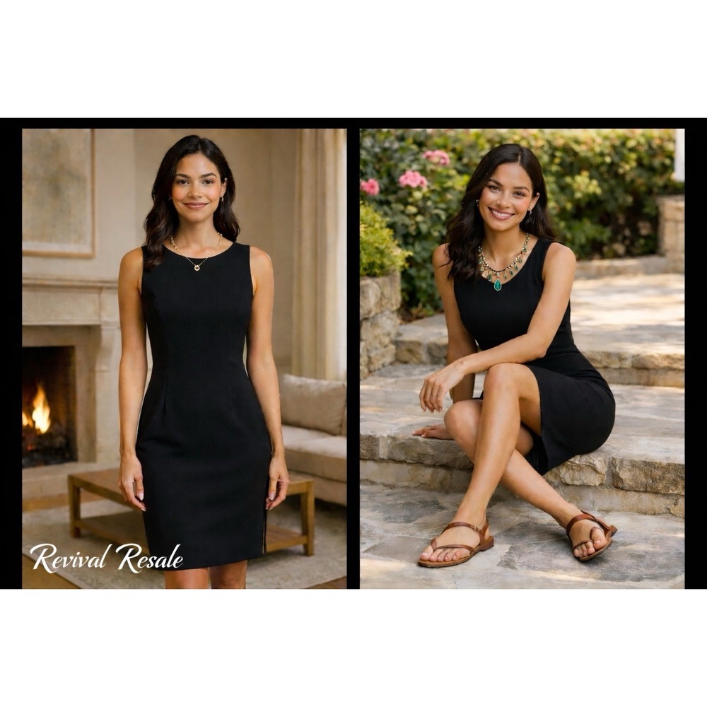 GAP Black Sheath Dress Size 0 |  Little Black Dress | Stretch Fit Office Casua